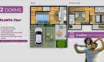 Imagem 6: Casa com 2 dormitórios à venda, 72 m² por R$ 285.000,00 - Jardim Petrópolis - Cotia/SP