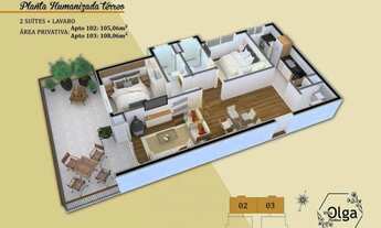 Imagem 5: APARTAMENTO DUAS SUÍTES REF: 1316