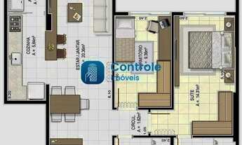 Imagem 6: Apartamento para venda tem 62 metros quadrados com 2 quartos em Pagani - Palhoça - SC