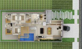 Imagem 4: Casa em Condomínio para Venda em Franca, Villa Piemonte I, 3 dormitórios, 1 suíte, 3 banhe