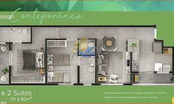 Imagem 3: Apartamento com 2 dormitórios à venda, 82 m² por R$ 837.000,00 - Aparecida - Santos/SP