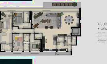 Imagem 7: Edifício Jardins do Potengi - Apto 4/4 com 4 suítes de 229 m², 4 vagas por 2.585.388,00