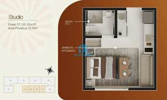 Imagem 2: Studio no Hauer / 22 M² / 1 Quarto / Em Curitiba