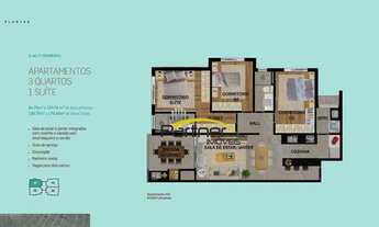 Imagem 7: Apartamento com 3 dormitórios à venda, 90 m² por R$ 846.044 - Boa Vista - Curitiba/PR