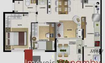 Imagem 2: Apartamento com 2 dormitórios à venda, 58 m² por R$ 565.000,00 - Vila Suzana - São Paulo/S