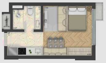 Imagem: No Connect apartamento de 1 dormitório