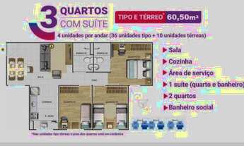 Imagem 4: Joeasilva - Ap de 3 Quartos de 61m² c/ Suite entrada em ate 66 Vezes (Sinal: 1 mil