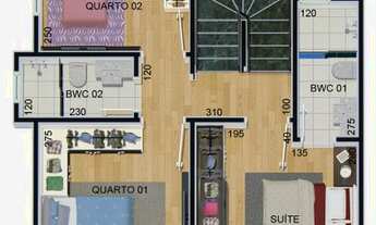 Imagem 4: Sobrado a venda, casa em condomínio, a venda, Boa Vista - Curitiba - PR