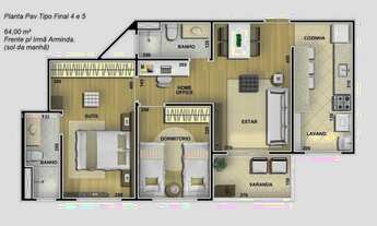 Imagem 2: Apartamento para Venda em Bauru, VILA CARDIA, 2 dormitórios, 1 suíte, 2 banheiros, 1 vaga