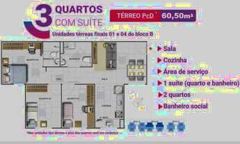 Imagem 5: Joeasilva - Ap de 3 Quartos de 61m² c/ Suite entrada em ate 66 Vezes (Sinal: 1 mil
