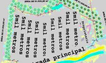 Imagem: Cinco mil metros por 100 mil - Área total