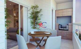 Imagem 3: Apartamento com 1 dormitório à venda, 43 m² por R$ 259.362,00 - Mirim - Praia Grande/SP