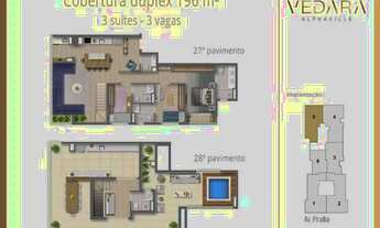 Imagem: Cobertura de 196 m², com 3 suítes, próxima