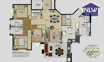 Imagem 2: Apartamento com 3 dormitórios à venda, 118 m² por R$ 1.350.000,00 - Chácara Santo Antônio