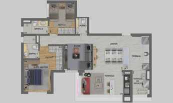 Imagem 6: Apartamento para venda tem 92 metros quadrados com 3 quartos em Mooca - São Paulo - São Pa