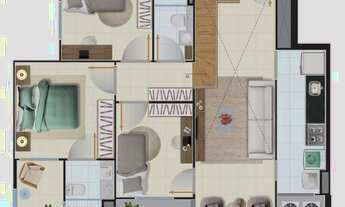 Imagem 5: Apartamento à venda 3 Quartos, 1 Suite, 2 Vagas, 71.89M², PRAIA DE ITAPARICA, VILA VELHA