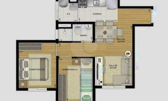 Imagem 4: Apartamento 2 Dormitórios andar alto em Vila Penteado ( Penha ) - São Paulo - SP