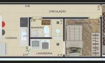 Imagem 3: Loft com 2 dormitórios à venda, 40 m² por R$ 269.000,00 - Vila Canero - São Paulo/SP