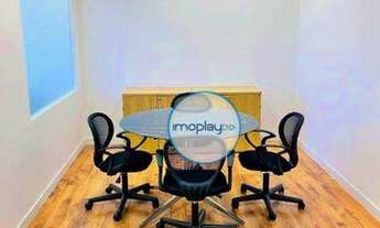 Imagem 2: Conjunto comercial com 45m² mobiliado, 02 banheiros, copa, 02 vagas e persianas nas janela