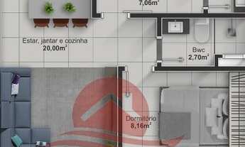 Imagem 6: Apartamento para venda tem 53 metros quadrados com 2 quartos em Caioba - Matinhos - PR