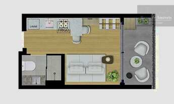 Imagem 2: Studio Edificio Manhattan Tower à venda, 19 m² - Centro - Curitiba/PR