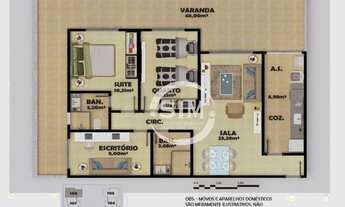 Imagem 5: Apartamento com 3 dormitórios à venda, 64 m² na Palmeiras - Cabo Frio/RJ