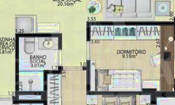 Imagem 4: Apartamento para comprar no bairro Centro - Rio Grande com 2 quartos