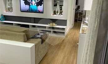 Imagem 6: Excelente apartamento de 60m² com 02 dormitórios, wc social com box e gabinete, sala proje