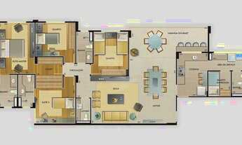 Imagem 3: Apartamento de luxo de 4 quartso com duas suies e duas semi suites 3 vagas