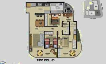 Imagem 7: Lançamento, Apartamentos de 3 quartos, sendo 1 ou 2 suítes, 2 ou 3 vagas, lazer completo n