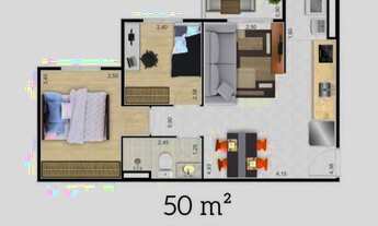 Imagem 7: Residencial Parque Nabuco - Apartamento de 33 à 50m², com 1 Dorm - Jardim Itacolomi - SP