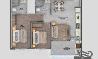 Imagem 3: Apartamento com 2 dormitórios à venda, 68 m² por R$ 754.478,41 - Trindade - Florianópolis