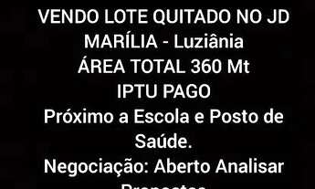 Imagem: Vendo lote no jardim Marília - Luziânia