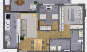 Imagem 7: APARTAMENTO com 2 dormitórios à venda por R$ 670.949,46 no bairro Bigorrilho - CURITIBA