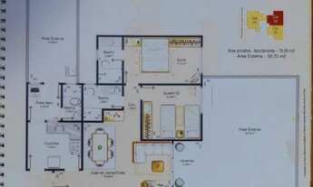 Imagem 6: Apartamento com áreas externas, 2 quartos suíte na Pelinca