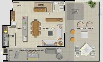 Imagem 7: COBERTURA com 2 dormitórios à venda por R$ 1.232.417,66 no bairro Santa Quitéria - CURITIB