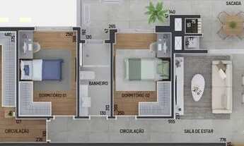 Imagem 7: COBERTURA com 2 dormitórios à venda por R$ 1.468.500,00 no bairro Alto da Rua XV - CURITIB