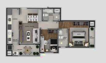 Imagem 3: APARTAMENTO com 3 dormitórios à venda por R$ 895.680,00 no bairro Rebouças - CURITIBA / PR