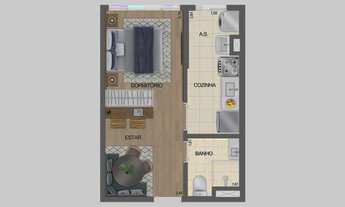 Imagem 3: Fit Casa José Bonifácio STUDIO - 26m² - José Bonifácio, São Paulo - SP