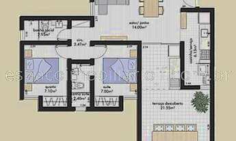 Imagem 4: Apartamento à venda 2 Quartos, 1 Suite, 1 Vaga, 50M², Aeroporto, Juiz de Fora - MG