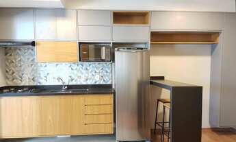 Imagem 2: Apartamento com 1 dormitório para alugar, 40 m² por R$ 2.500,00/mês - Jardim Aquarius - Sã