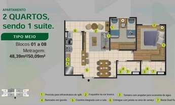 Imagem 3: APARTAMENTO NO RESIDENCIAL ESTILO GOLF/ PRÓXIMO À AVENIDA DAS TORRES/ IMÓVEL EM CONSTRUÇÃO
