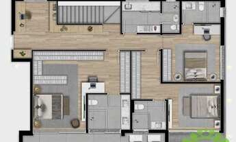 Imagem 5: Cobertura com 3 dormitórios à venda, 260 m² por R$ 4.502.450,00 - Barigui - Curitiba/PR