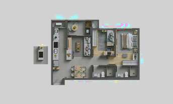 Imagem 2: COBERTURA com 3 dormitórios à venda por R$ 2.660.473,00 no bairro Cidade Industrial - CURI