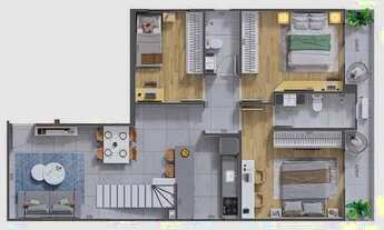Imagem 4: APARTAMENTO com 2 dormitórios à venda por R$ 565.325,00 no bairro Novo Mundo - CURITIBA