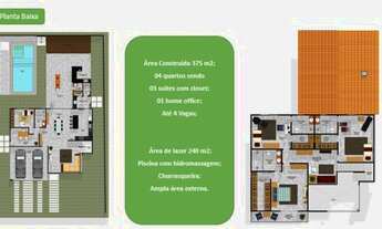 Imagem 4: Casa de condomínio para venda possui 375 metros quadrados com 5 quartos