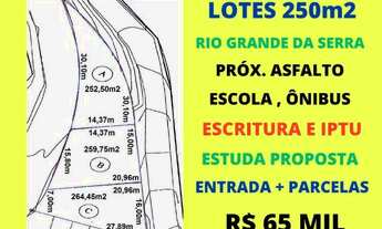 Imagem 2: Lotes 250m2 Escritura próx. asfalto Rio Grande da Serra Estuda Proposta Entrada + Parcelas