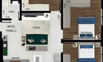 Imagem 5: Apartamento à venda, 3 quartos, 3 suítes, 2 vagas, Cidade Nova - Franca/SP