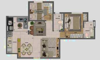 Imagem 3: Apartamento com 2 dormitórios à venda, 65 m² por R$ 513.075,02 - Parque Industrial - São J