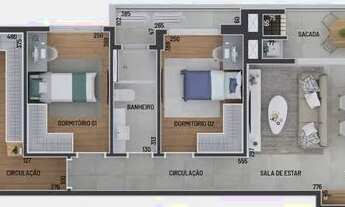 Imagem 3: COBERTURA com 2 dormitórios à venda por R$ 1.468.500,00 no bairro Alto da Rua XV - CURITIB